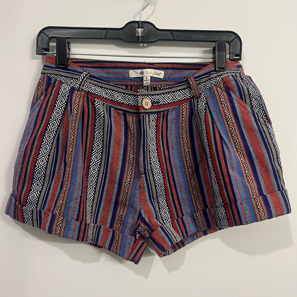 Striped Multicolor Women Shorts